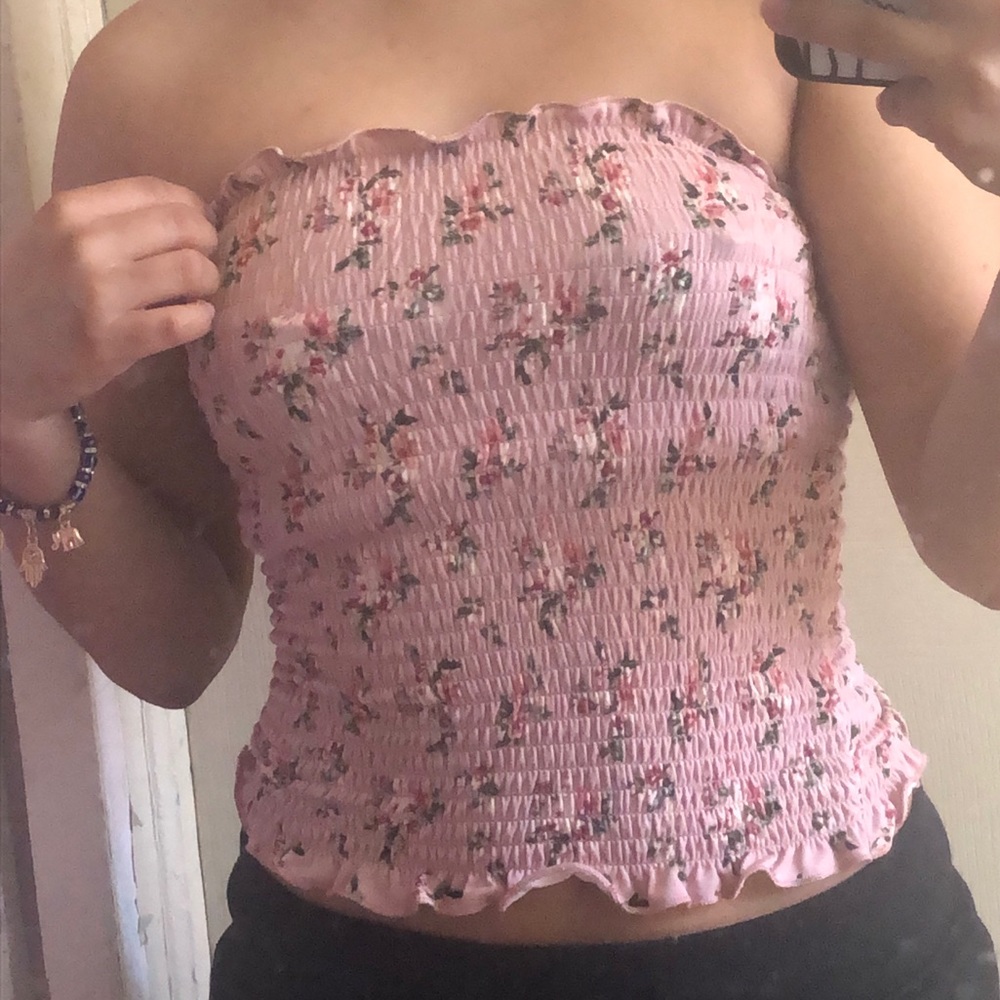 Floral tube top